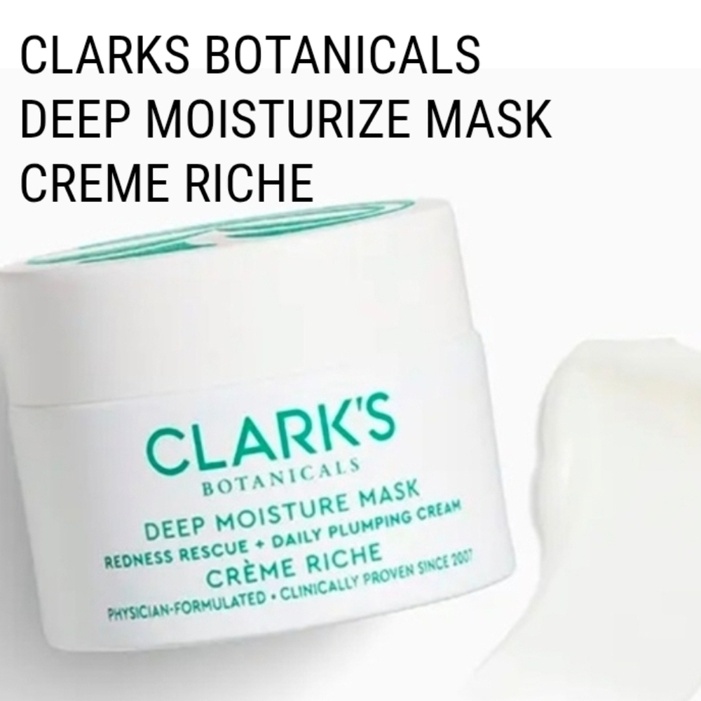 Clarks Botanicals Deep Moisterizing Mask Creme Riche Full Size NIB